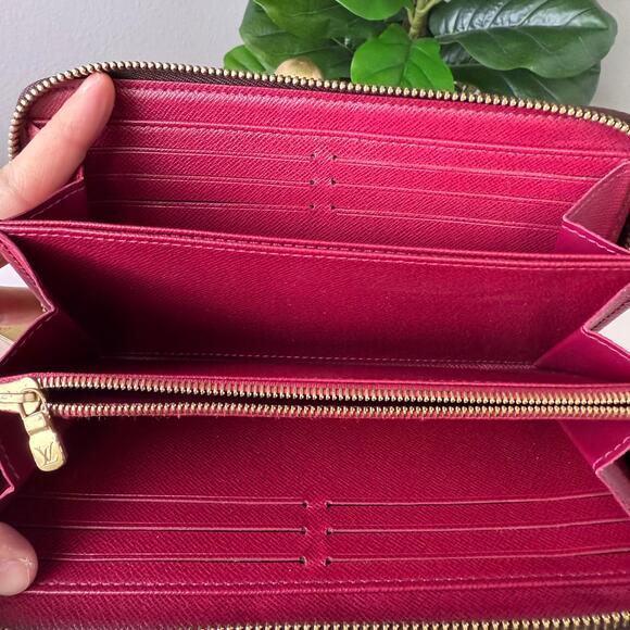 💎✨LIMITED EDITION Louis Vuitton Monogram Canvas Long Wallet Fuchsia - Picture 4 of 6